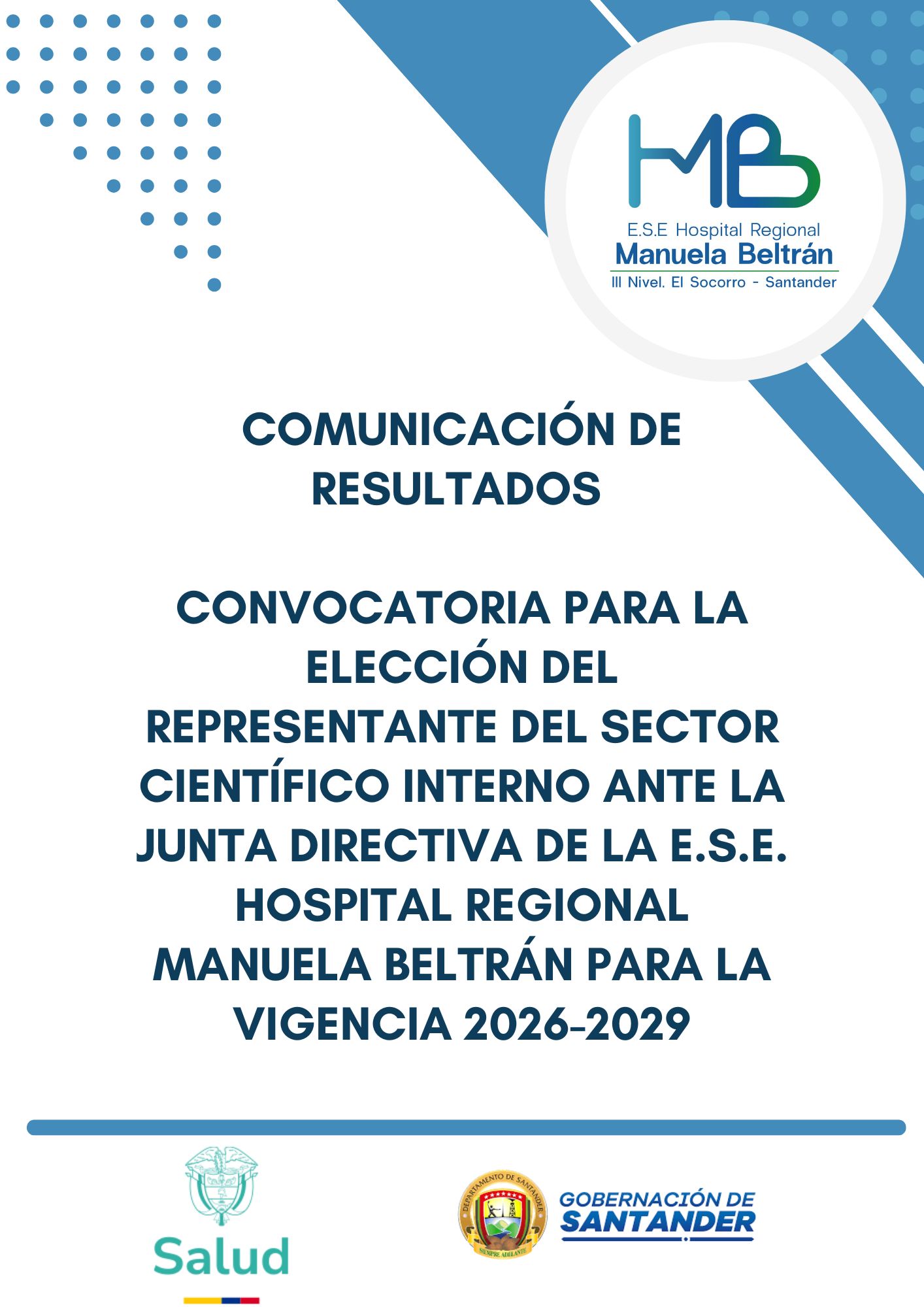Resultados Convocatoria Representante Sector Científico